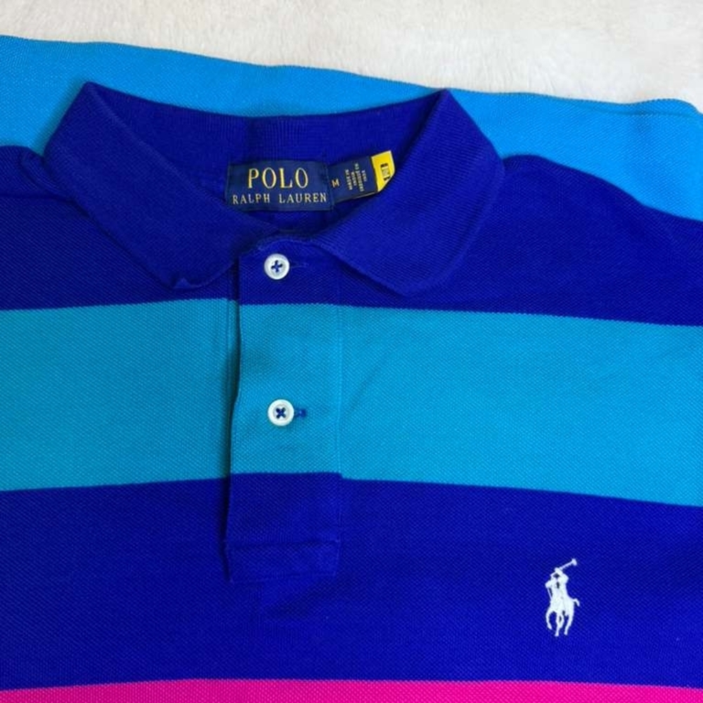 Polo by Ralph Lauren Men's Bold Striped Polo - Picture 3 of 5